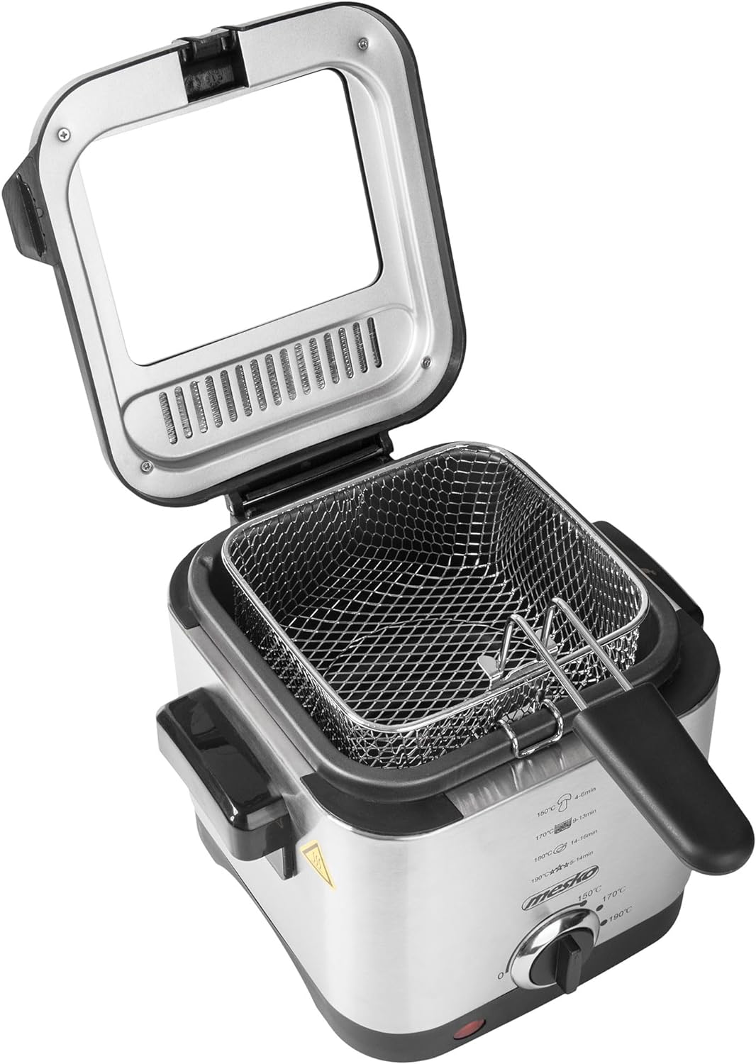 Adler MS 4910 Fritteuse, 900, Metall, Silber