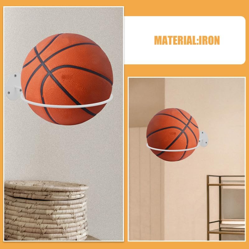 MAGICLULU Wandmontierter Sportballständer Basketballhalter Zur Wandmontage Präsentationsständer Für