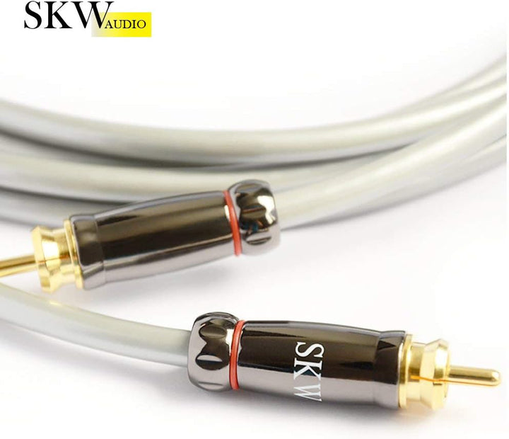 SKW Subwoofer Kabel, Cinch Kabel von Stecker zu Stecker Digitales Koaxial Audio Kabel - PVC - S/PDIF