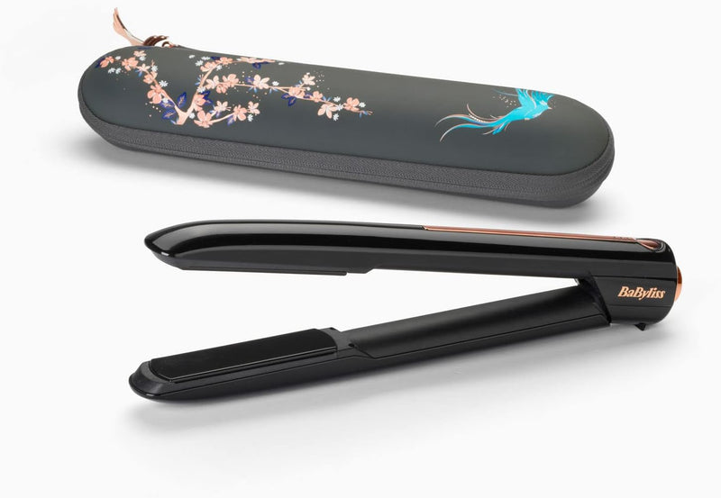 Babyliss 9000RU Glätteisen kabellos, Haarglätter mit Akku, Keramikplatten für glattere Haare, 15 Sek