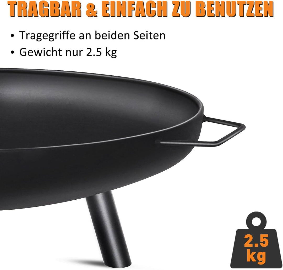 HYCHIKA BETTER TOOLS FOR BETTER LIFE Feuerschale Feuerstelle für Garten, Terrasse und Balkon (rund 5