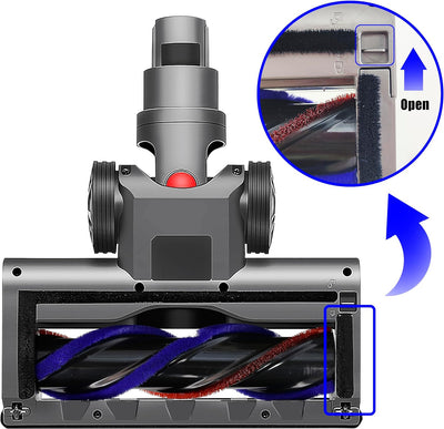 Italdos Turbinendüse Elektrische Bürste kompatibel für Dyson V7 V8 V10 V11 V15 mit Motorisierte Walz