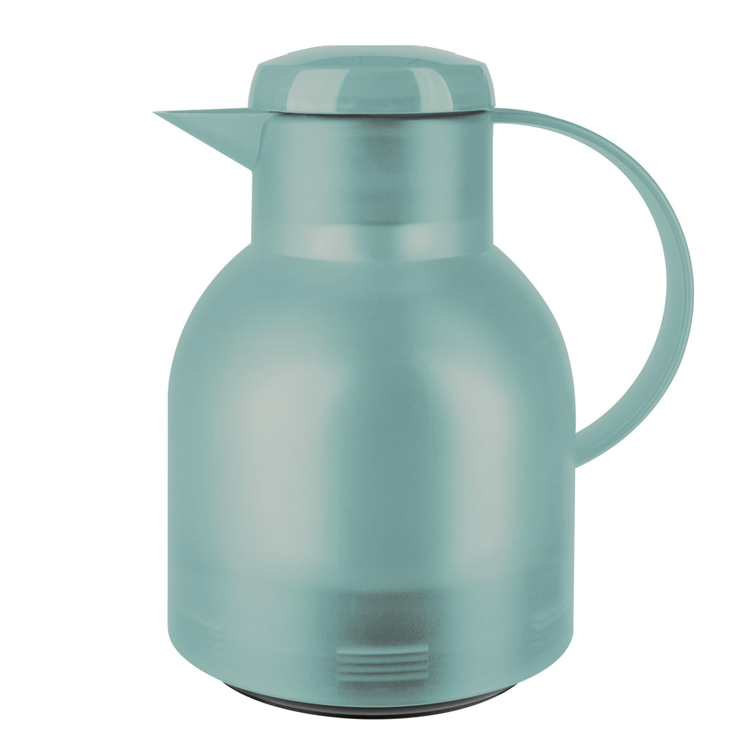 Emsa Samba Isolierkanne 505719 | 1 Liter | Quick Press Verschluss | 100% dicht | 12h heiss, 24h kalt