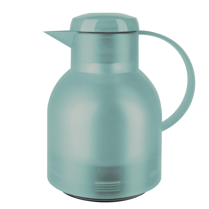 Emsa Samba Isolierkanne 505719 | 1 Liter | Quick Press Verschluss | 100% dicht | 12h heiss, 24h kalt