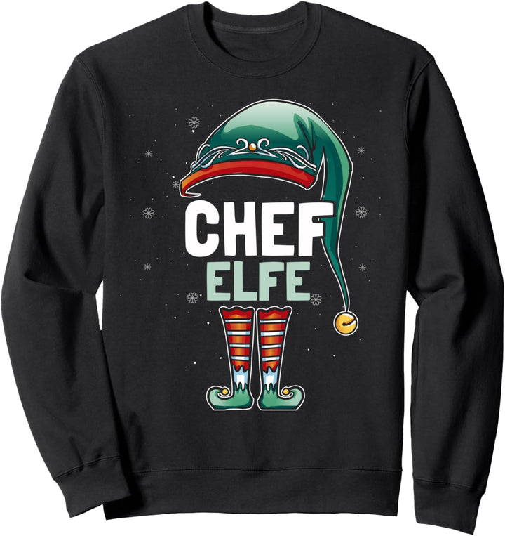 Chef Elfe Weihnachten Partnerlook Weihnachtsshirt Sweatshirt