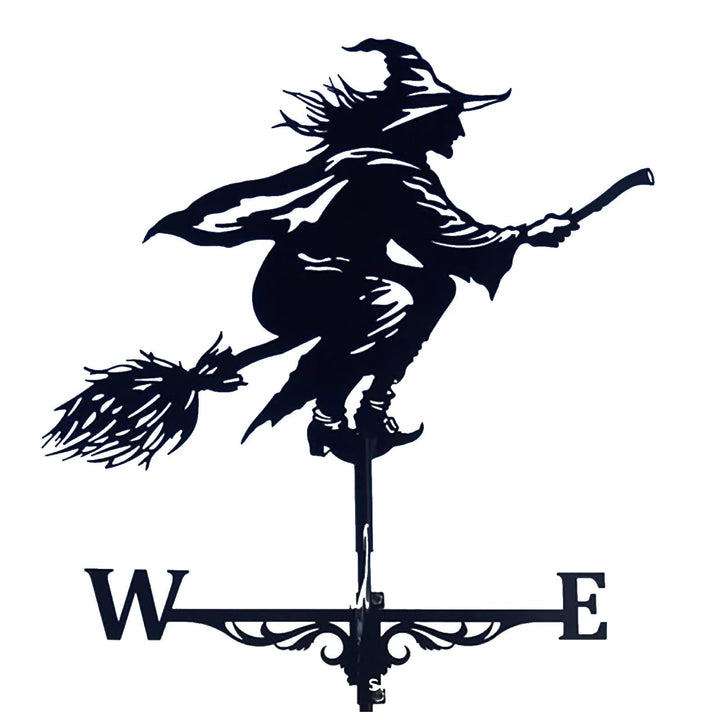 Dyna-Living Wetterhahn Windfahne Weather Hexe Weather Vane Metall Hexe Weathervane Retro Wind Vane M