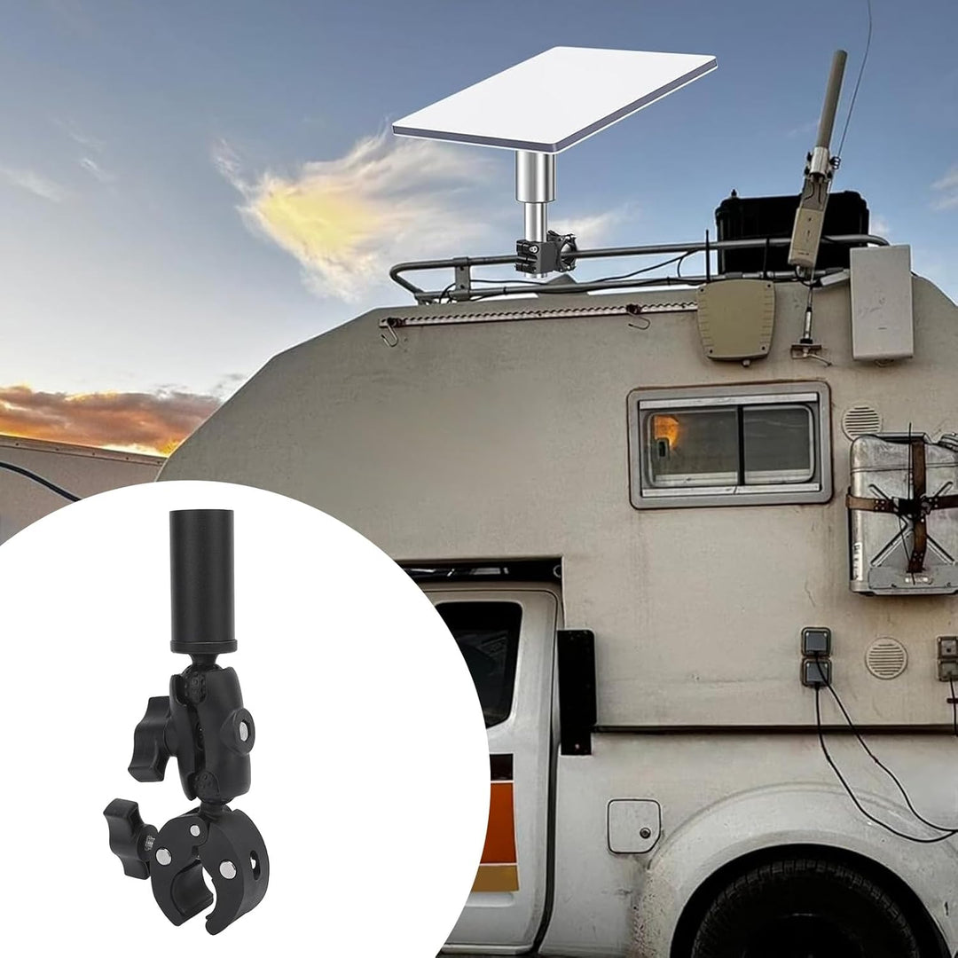 Mini-Halterung, Verstellbare Klemmhalterung für Wohnmobil-Leitern, Satelliten-Mini-Spiegelstangen-Kl