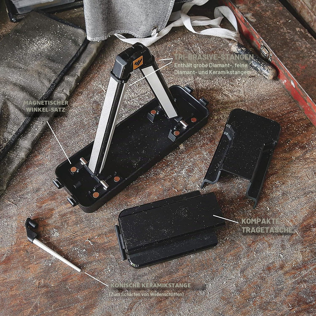 WORK SHARP™® Angle Set Profi Messerschärfer - Outdoor Messerschleifer mit 3 Körnungen - Universal Sc