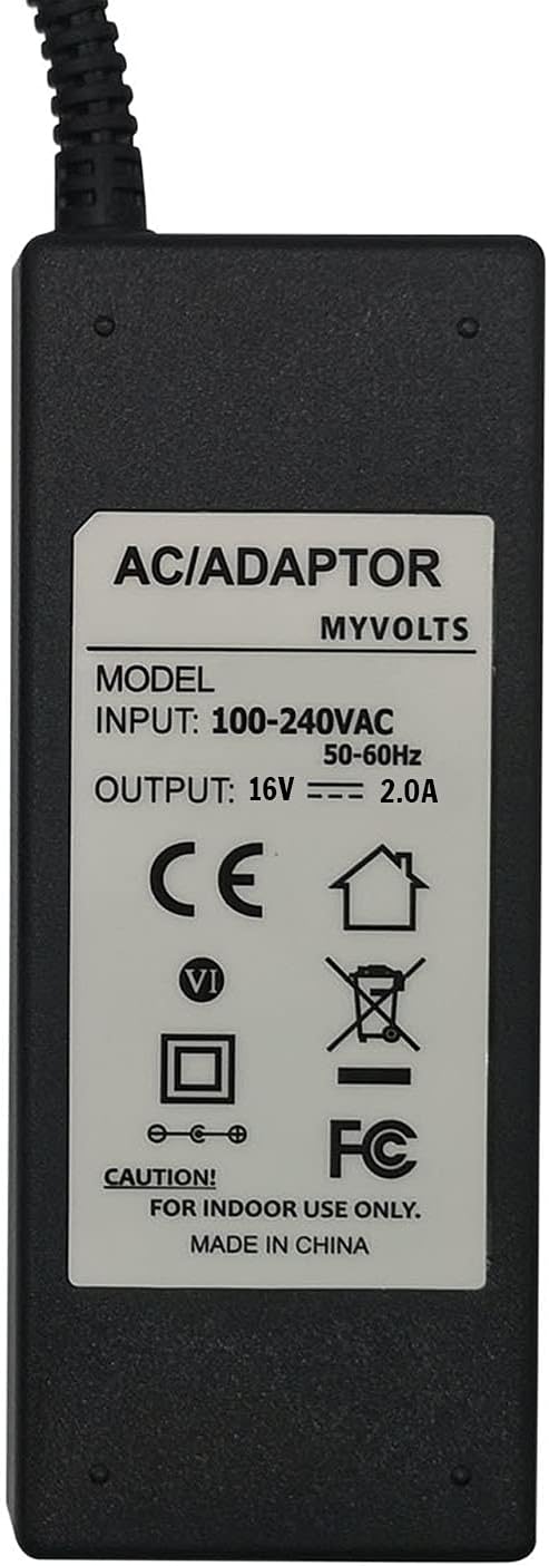 MyVolts 16V EU-Netzteil kompatibel mit Fujitsu ScanSnap Deluxe iX500 Scanner