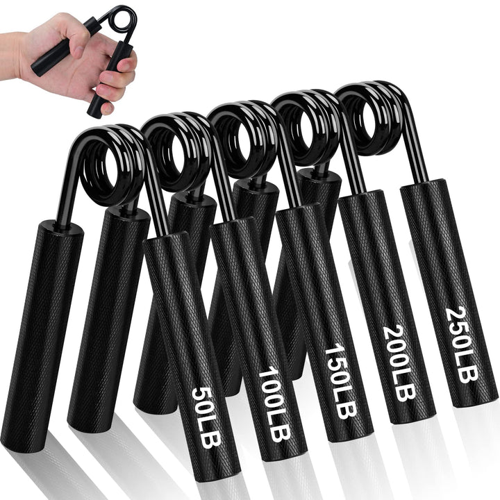 COVVY Griffkraft Trainer Set,50/100/150/200/250LBS Handgriff Trainer,rutschfester Metall unterarmtra