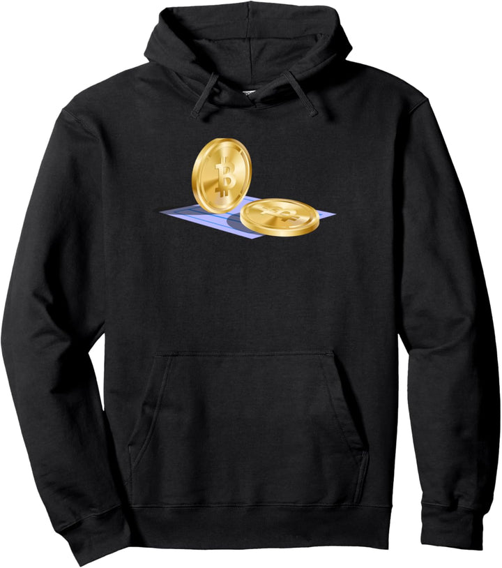 Wrapped Bitcoin WBTC Cryptocurrency Logo Image Pullover Hoodie
