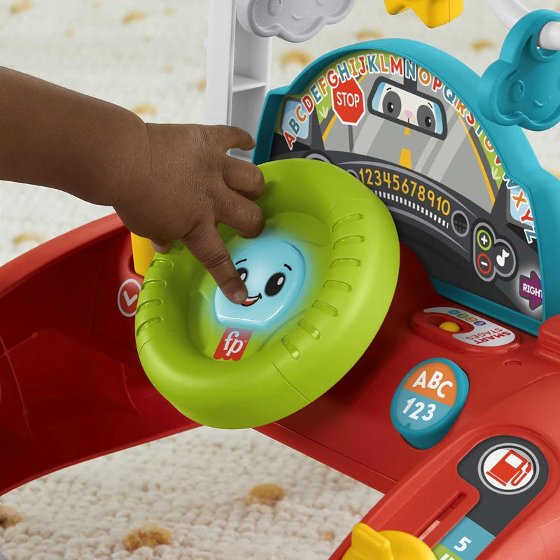 Fisher-Price 2-Seiten Auto-Lauflernwagen, mitwachsendes interaktives Spiel-Center mit über 50 Lieder