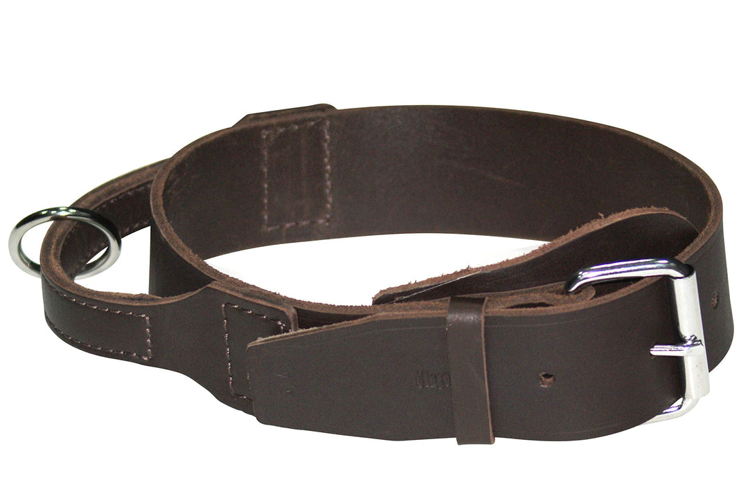 Dingo Braun Halsband aus Weichem Leder mit Griff Speziell für Schäfer Rasse Hund 13107 5,0 x 75 cm (