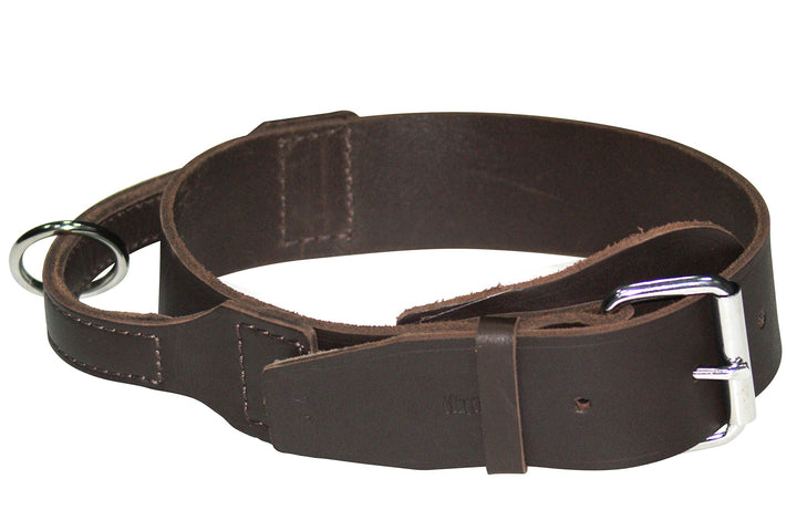 Dingo Braun Halsband aus Weichem Leder mit Griff Speziell für Schäfer Rasse Hund 13107 5,0 x 75 cm (