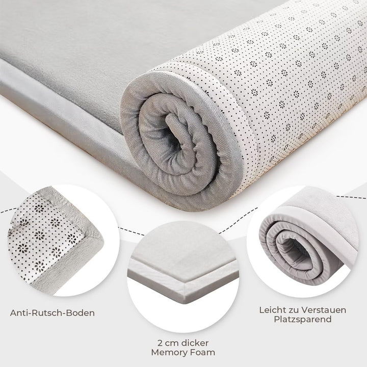 LEHOUR Verdickung Korallen Samt Teppich Kinder Krabbeldecke Weiche Tatami Teppiche Kinder rutschfest