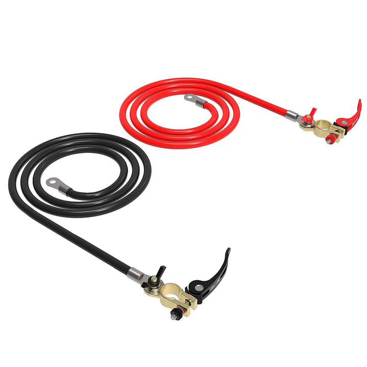 EDECOA Batteriekabel 25mm2 1m Stellen Sie 2 Positive und Negative Kabel EIN - 100% OFC Kupfer Batter
