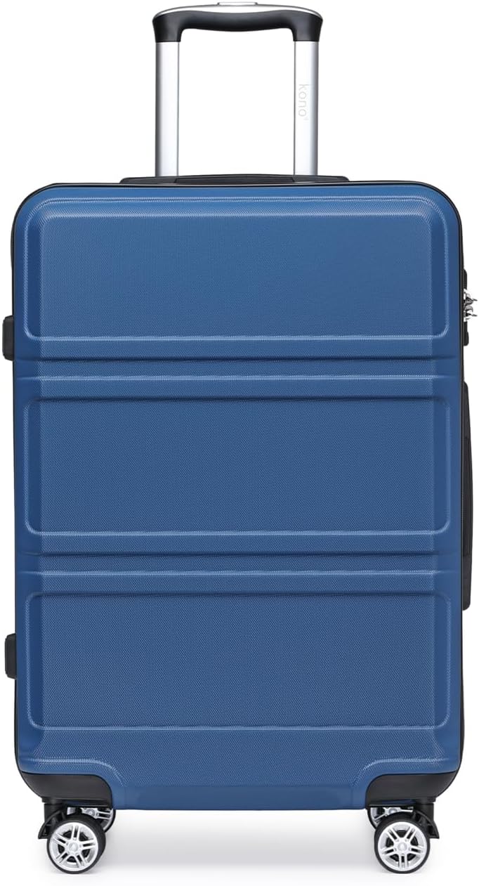 Kono Koffer Trolley Hartschale Handgepäck Zwillingsrollen Leichtgewicht ABS Kabinentrolley Reisekoff