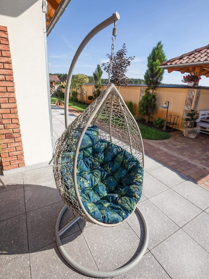 Bjird Hängesessel Kissen, Polster, Auflage für Polyrattan & Rattan Hängeschaukel, Sitzauflage für Hä