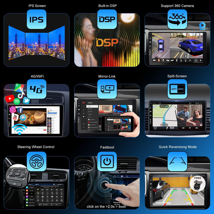 PX6 Android 12 IPS Autoradio Passt für Renault trafic 3 (2014-2021) / Opel Vivaro B (2014-2018) - 4G