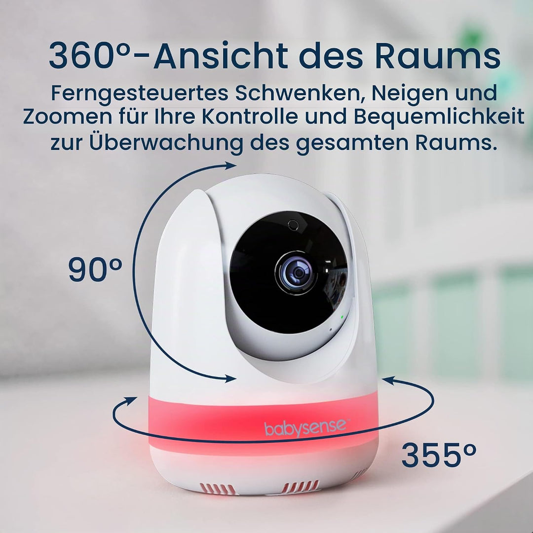 Babysense Add-On Kamera Für Video Baby Monitor MaxView, Zwei-Wege Talkback Audio, Nachtsicht, RGB Na