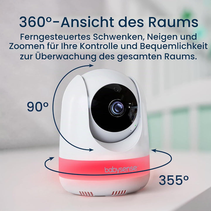 Babysense Add-On Kamera Für Video Baby Monitor MaxView, Zwei-Wege Talkback Audio, Nachtsicht, RGB Na