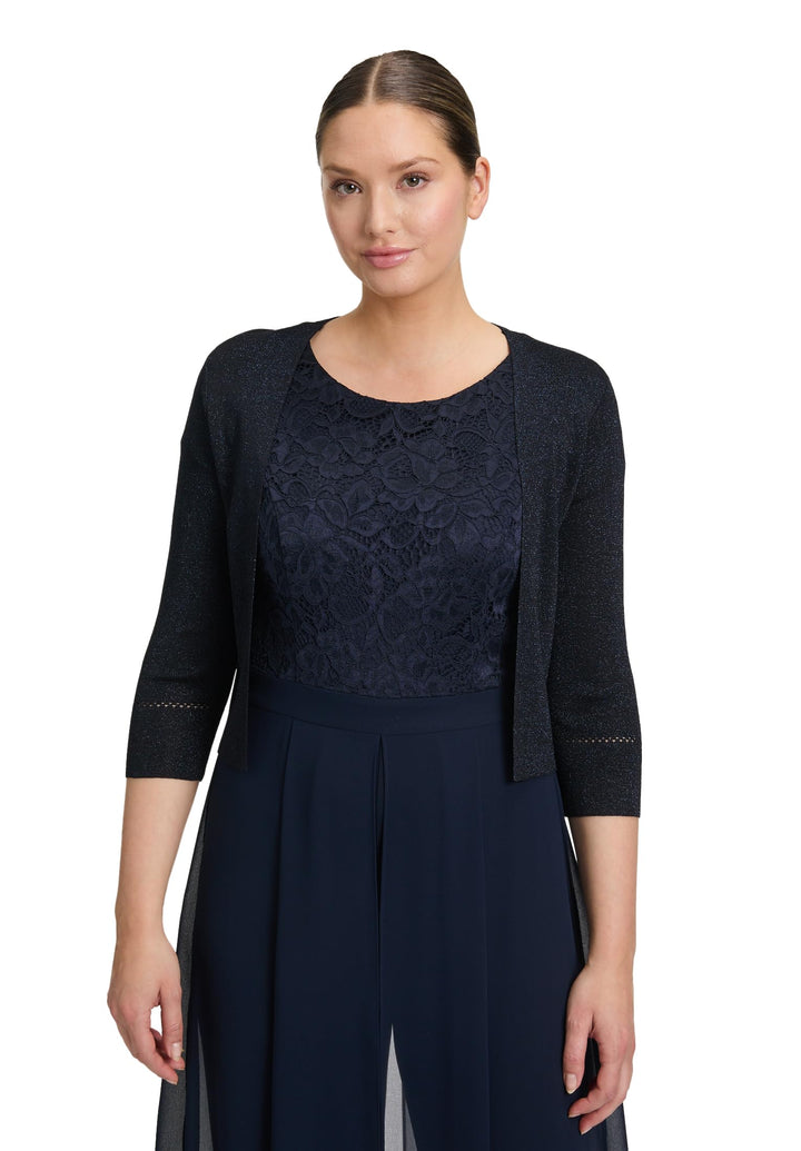 Vera Mont Damen Strickbolero ohne Verschluss S Blau, S Blau