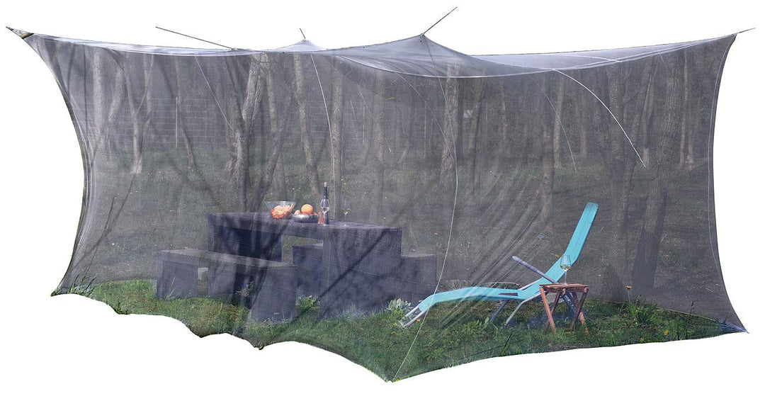 infactory Mückennetz: XXL-Moskitonetz, Innen & Aussen, 300 x 500 x 250 cm, 220 Mesh, schwarz (Moskit
