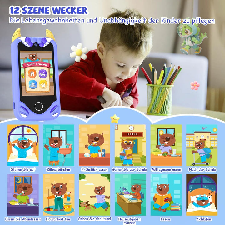 Kinder Handy Smartphone Mädchen Geschenke - Weihnachten Geburtstag Geschenke ab 3 4 5 6 Jahre Mädche