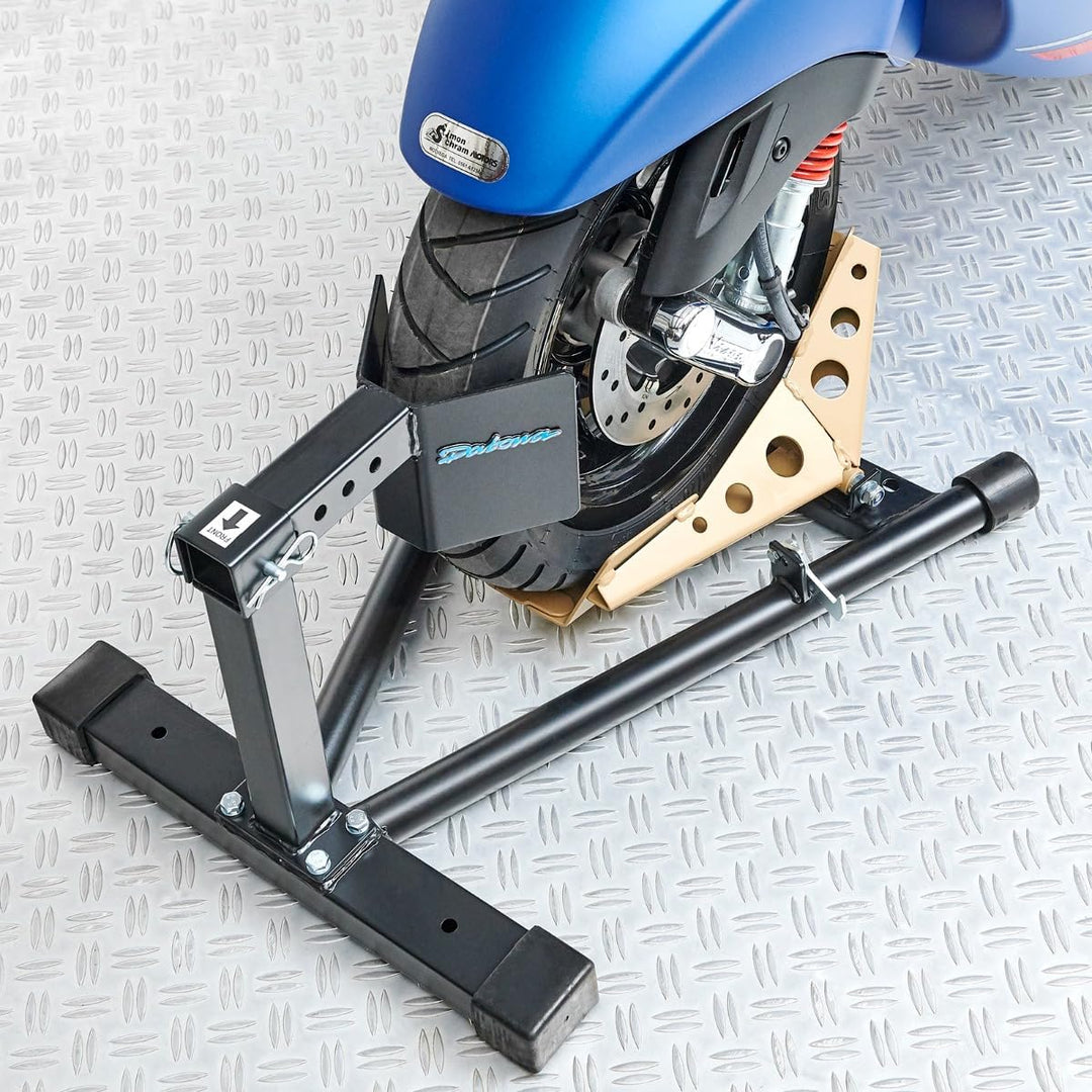 Datona Radwippe für Roller – Motorradständer bis 16 Zoll Reifen – Sicherer Stand mit Kipp-Mechanismu