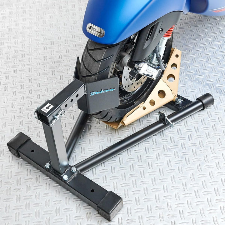 Datona Radwippe für Roller – Motorradständer bis 16 Zoll Reifen – Sicherer Stand mit Kipp-Mechanismu