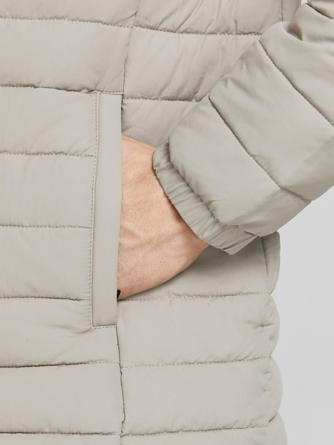 JACK & JONES Herren Leichte Steppjacke | Basic Übergangsjacke Wattiert | Blouson ohne Kapuze JJERECY