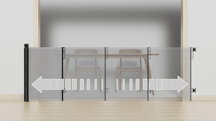 Carlo Milano Baby Gate: Ausziehbares Treppenschutzgitter, 13-500 cm, 85 cm hoch, schwarz (Kinderschu