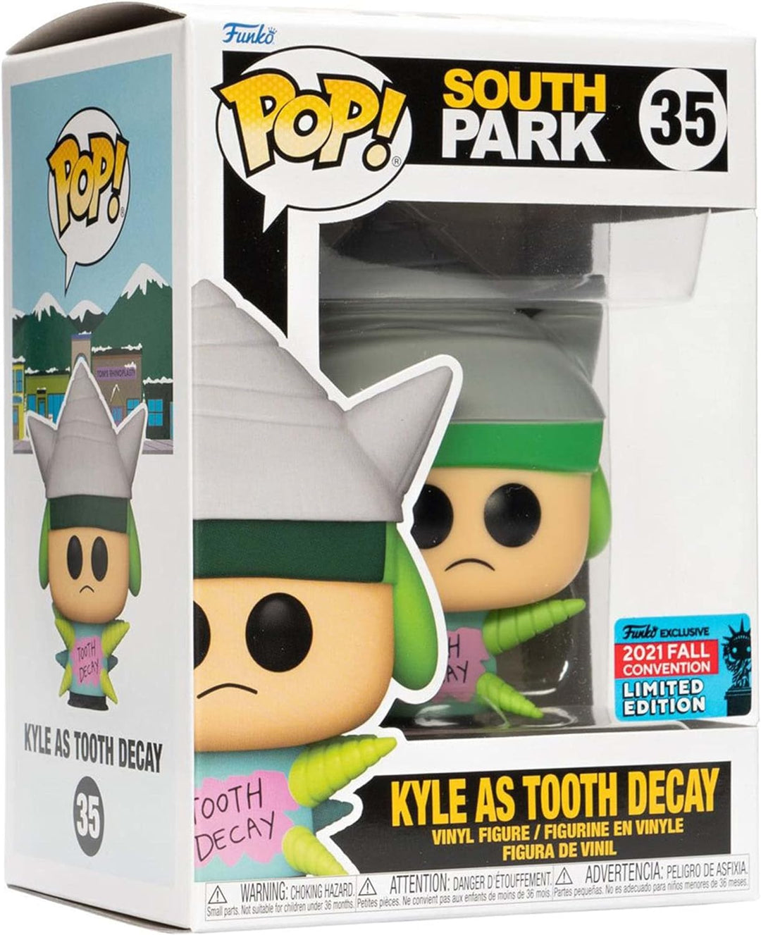 Funko South Park Kyle Tooth Decay Pop! Vinyl Figure – 2021 Exclusive Convention, Grün