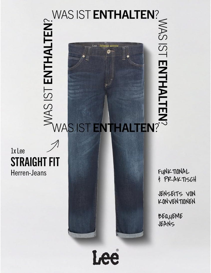 Lee Herren Straight Fit Xm Extreme Motion Jeans 30W / 30L Trip, 30W / 30L Trip