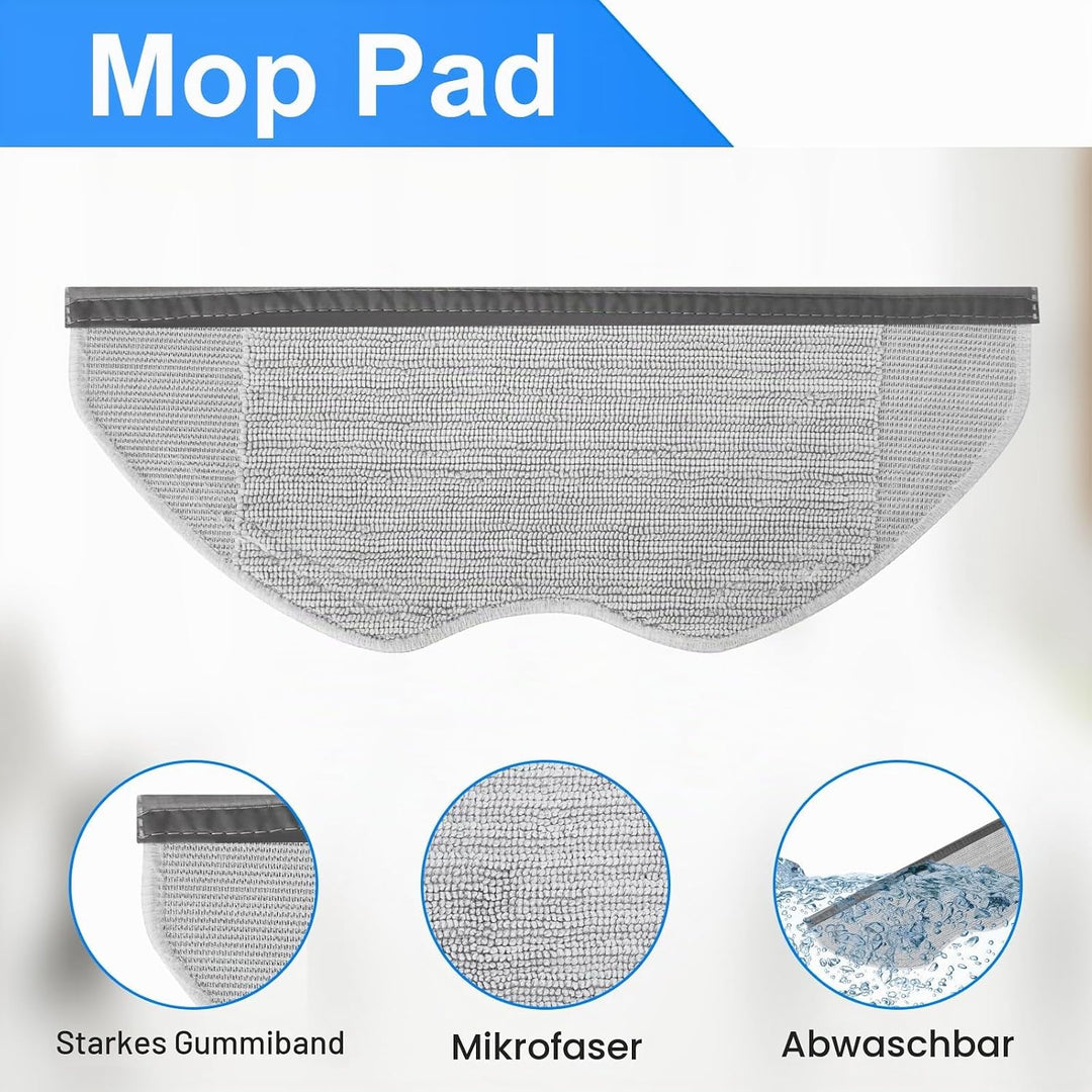 ZubehörSet für XIAOMI S40C Saugroboter Ersatzteile. 1 Hauptbürste, 4 Hepa-Filter, 6 Wischer-pad, 4 S