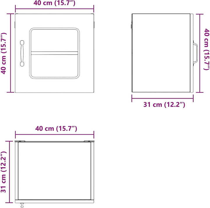 vidaXL Geschirrspülerfront Kalmar Weiss 40 x 31 x 40 cm Holzwerkstoff 40 x 31 x 40 cm Weiss, 40 x 31