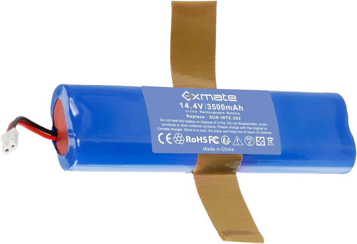 Exmate 14.4V 3500mAh Li-ion akku,Ersatzakku für iLife Zaco V3s Pro,V5s Pro,V8s,V50,X750,Medion MD 18