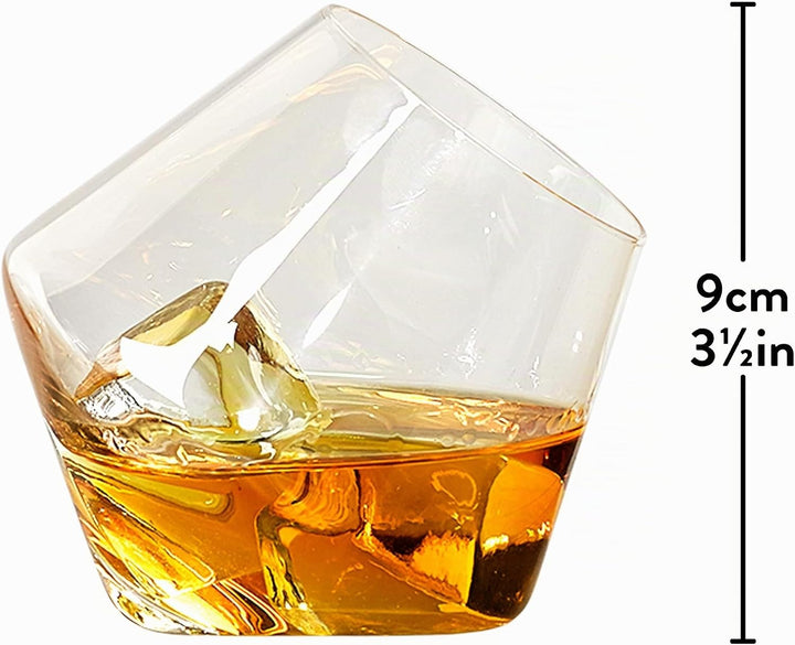 Gentlemen 's Hardware Rocken, Whisky Gläser, Silber, Set von 2