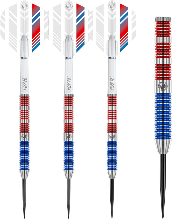 WINMAU Wildcats 23 Gramm Profi Wolfram Steeltip Dartpfeile Set mit Flights und Schäfte