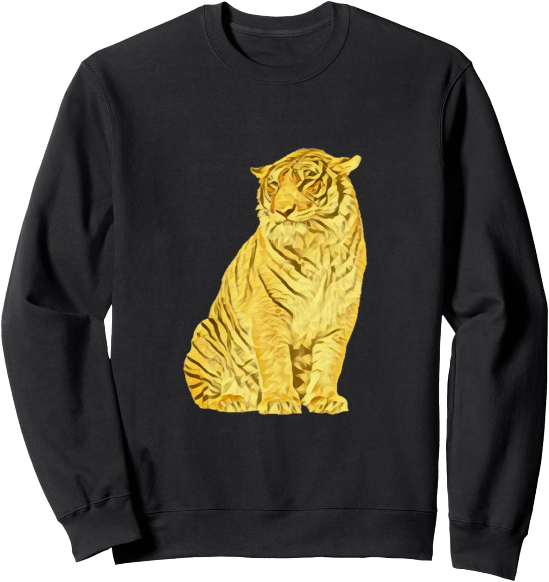 Tiger Motiv Raubkatzen Dschungel Katzen Krallen Zähne Tiger Sweatshirt