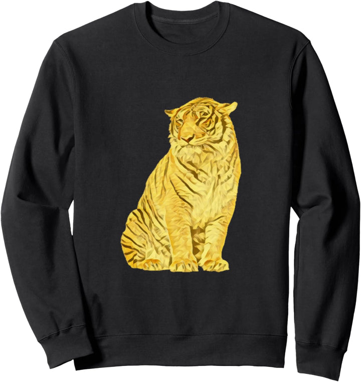 Tiger Motiv Raubkatzen Dschungel Katzen Krallen Zähne Tiger Sweatshirt