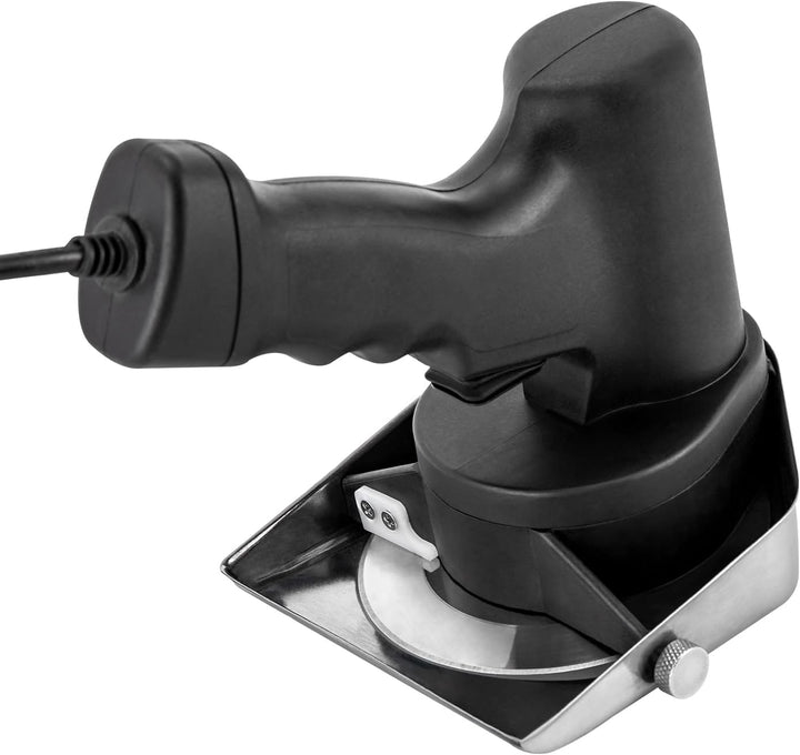 SHZICMY 120W Dönerschneider, Profi elektrisches Schneidemesser/Kebabmesser, 0-10mm Schneiddicke, Tür