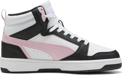 PUMA Unisex Rebound V6 Sneaker 42.5 EU Puma White Rose Mauve Puma Black, 42.5 EU Puma White Rose Mau