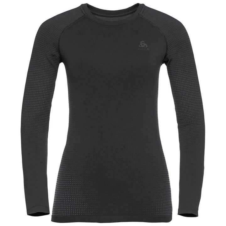 Odlo Damen Performance Warm Eco_196191 Funktionsunterwäsche Langarm Shirt S Black - New Odlo Graphit