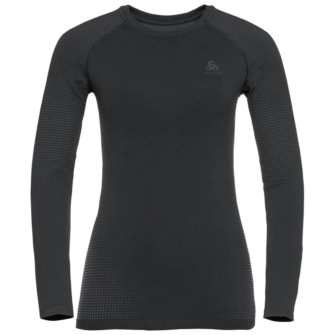 Odlo Damen Performance Warm Eco_196191 Funktionsunterwäsche Langarm Shirt XS Black - New Odlo Graphi