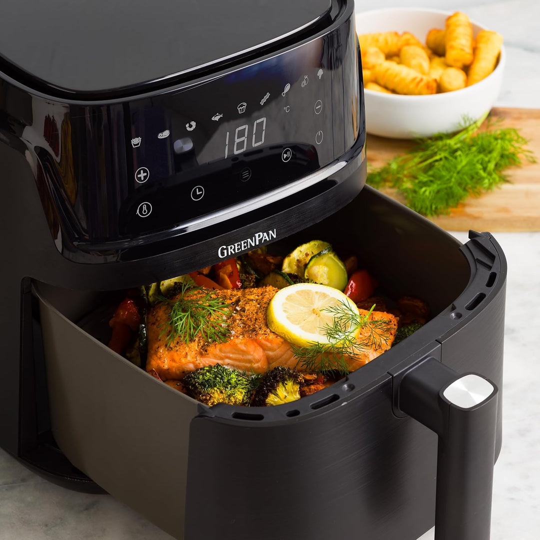 GreenPan Switch 9-in-1 XL Air Fryer Backofen, 7,2 L, Antihaftbeschichteter Korb, Schnelles Aufheizen
