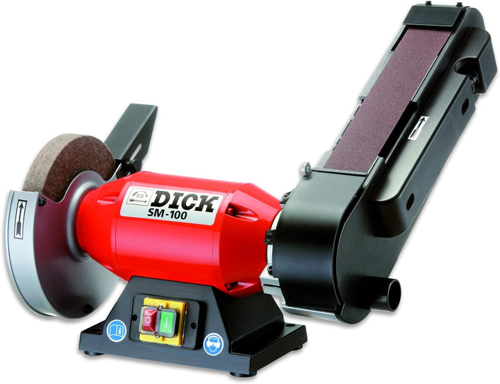 F. DICK Bandschleifmaschine SM-100 (Bandschleifer für Messer, Ballig- und Keilschliff, Filzpoliersch