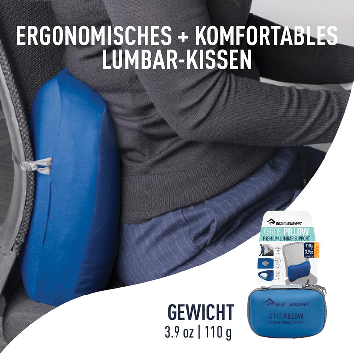 Sea to Summit Aeros Premium Lumbar Support Reisekissen Einheitsgrösse Black, Einheitsgrösse Black