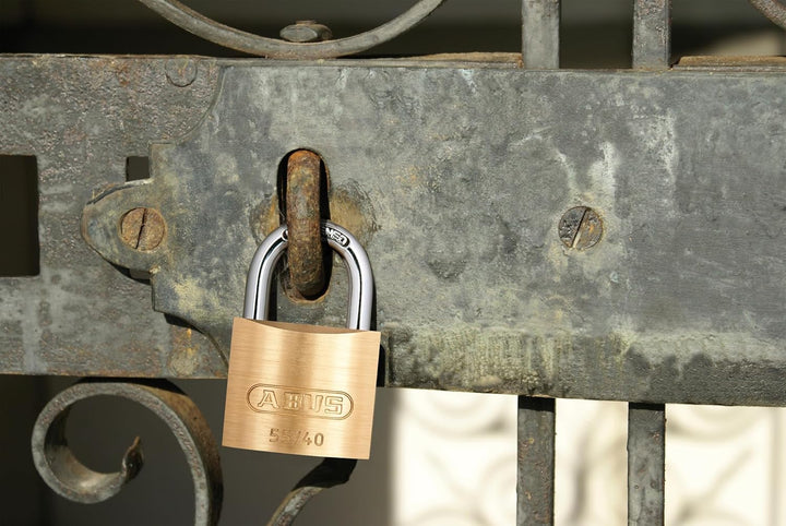 Abus 60028564 Messing-Hangschloss 1 Stück 40mm Verschiedenschliessend, 1 Stück 40mm Verschieden