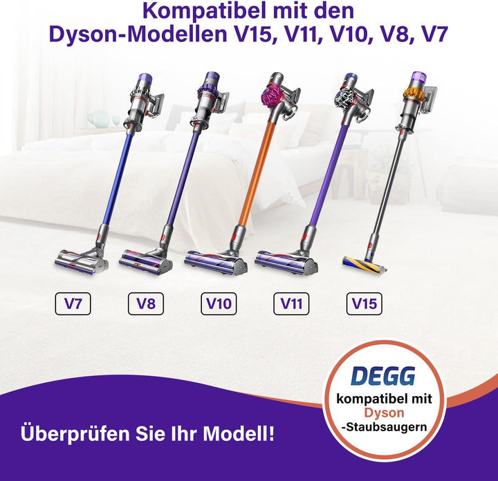 DEGG Staubsaugerrohr - Kompatibel mit Dyson V7, V8, V10, V11 und V15 Teleskoprohr 32MM, Verlängerung